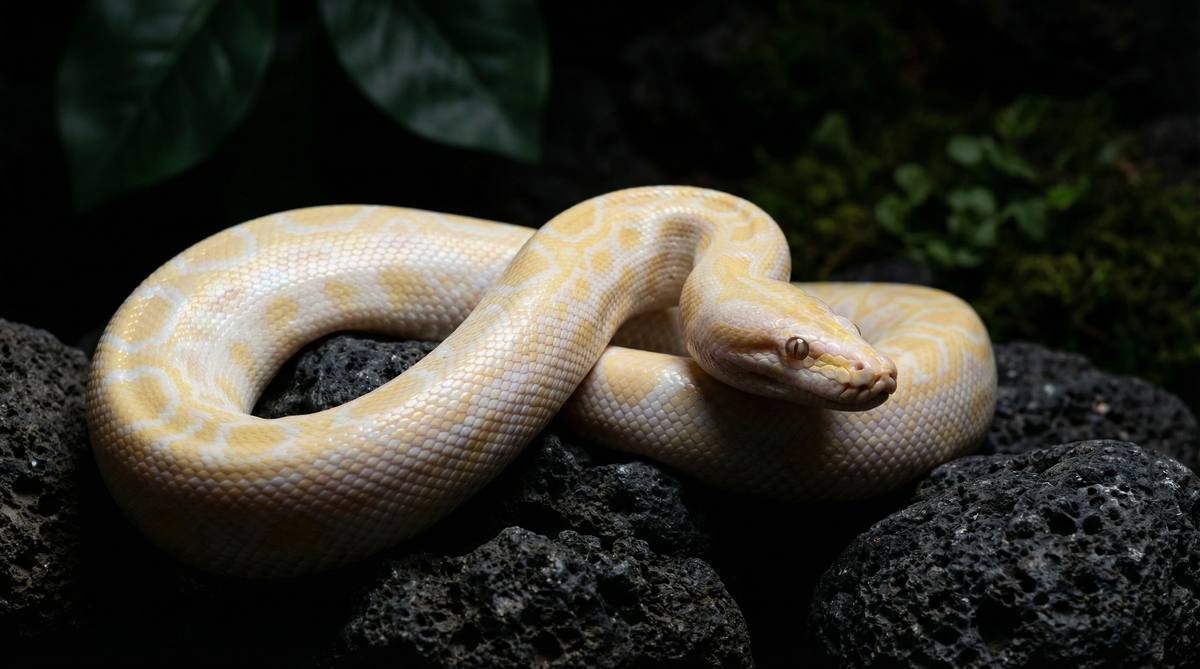 猎奇蟒蛇视频 - 白化蟒蛇蜕皮全程视频教程